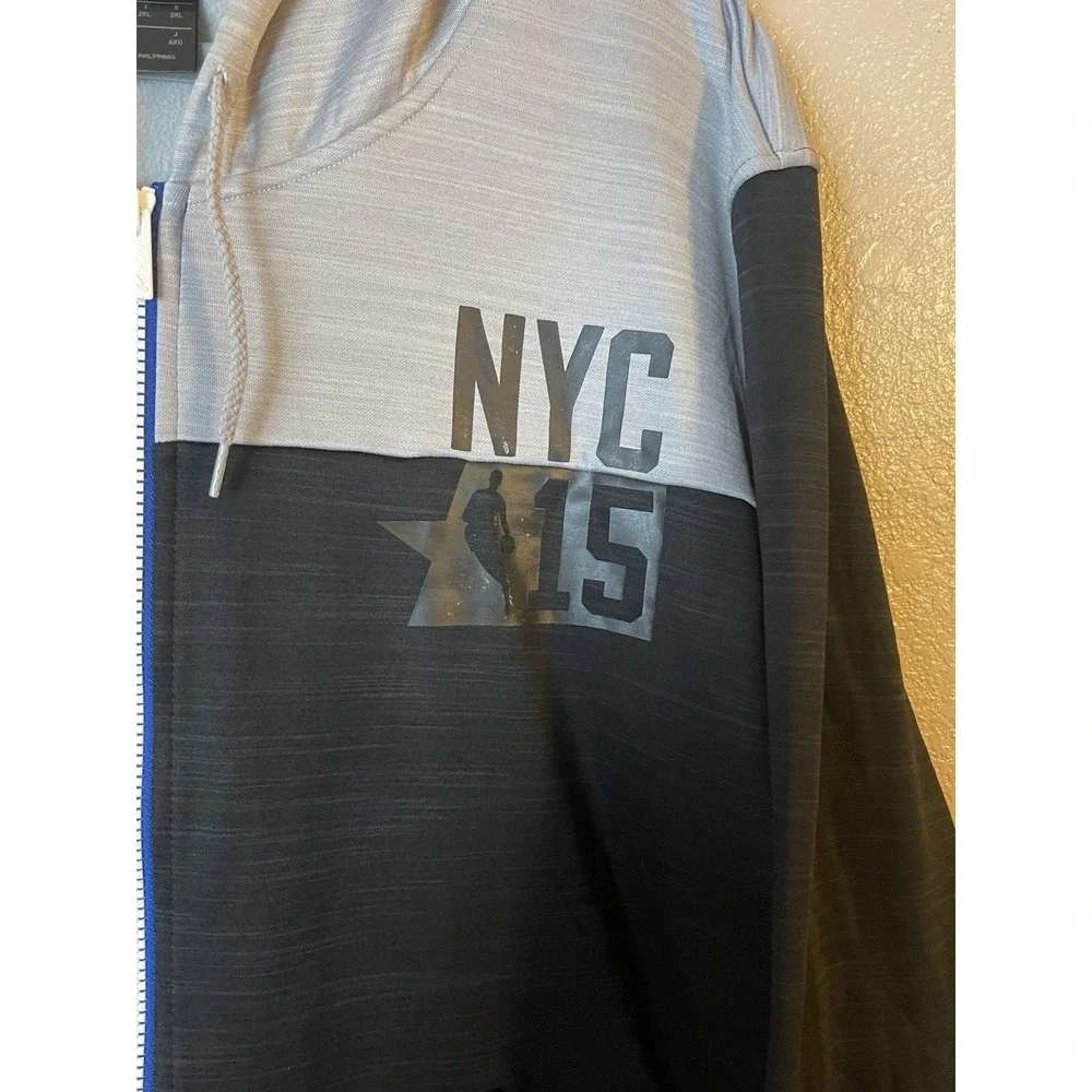 Men's 2XL NWOT Brooklyn Nets Adidas 2015 All Star Full Zip Hoodie